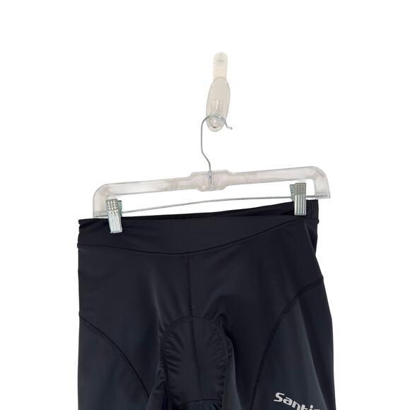Santic Women's Cycling Shorts Black Pull On Stretch Workout Gym Active Medium - Picture 3 of 9